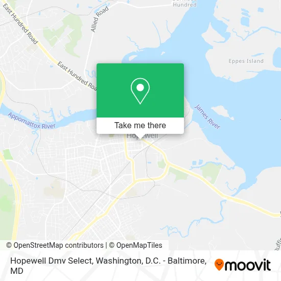 Hopewell Dmv Select map