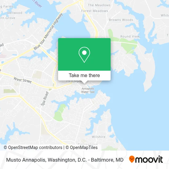 Musto Annapolis map