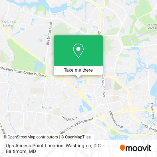 Ups Access Point Location map