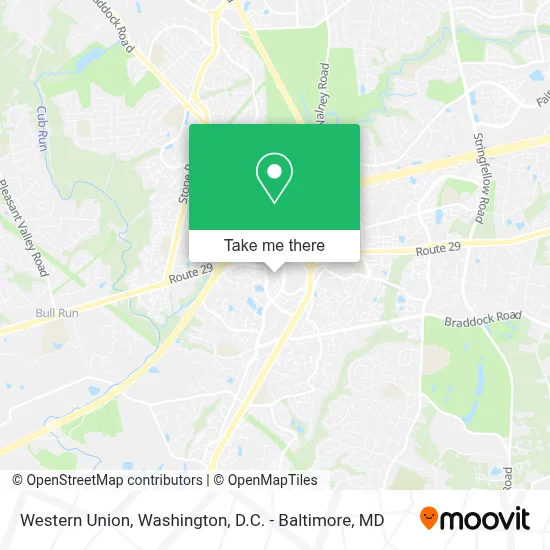 Western Union map