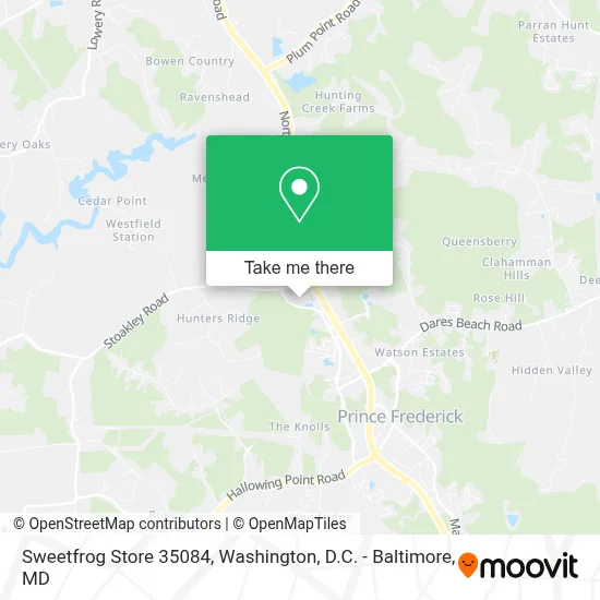 Sweetfrog Store 35084 map