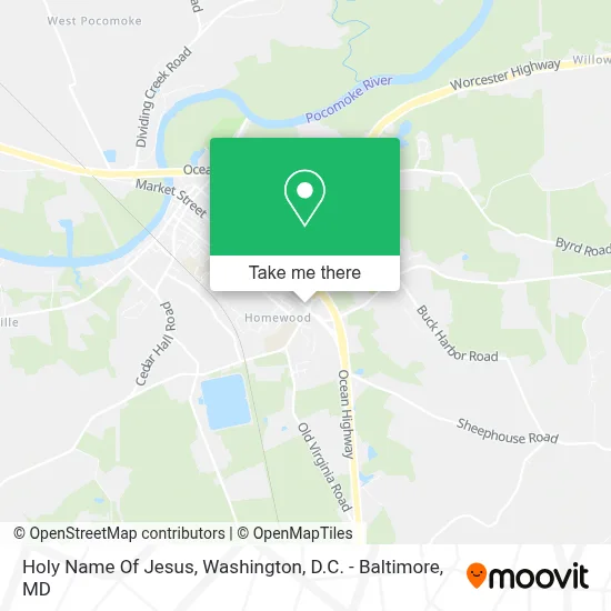 Holy Name Of Jesus map