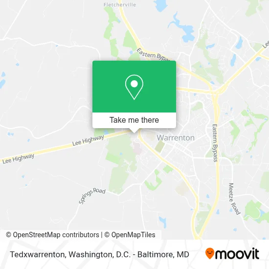 Tedxwarrenton map