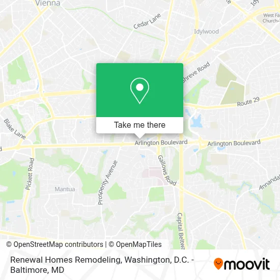 Renewal Homes Remodeling map