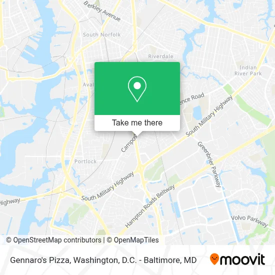 Gennaro's Pizza map