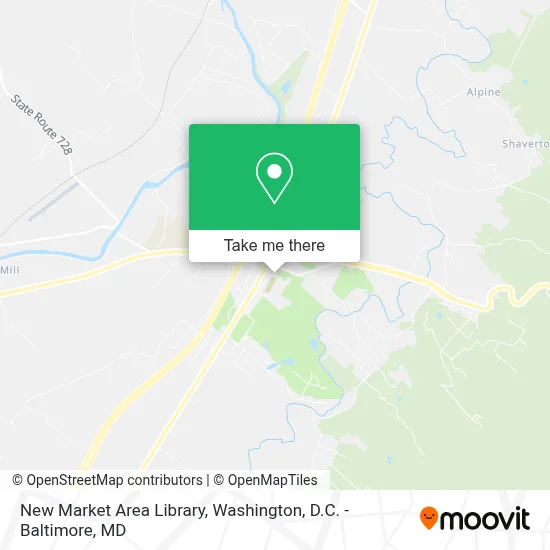 New Market Area Library map