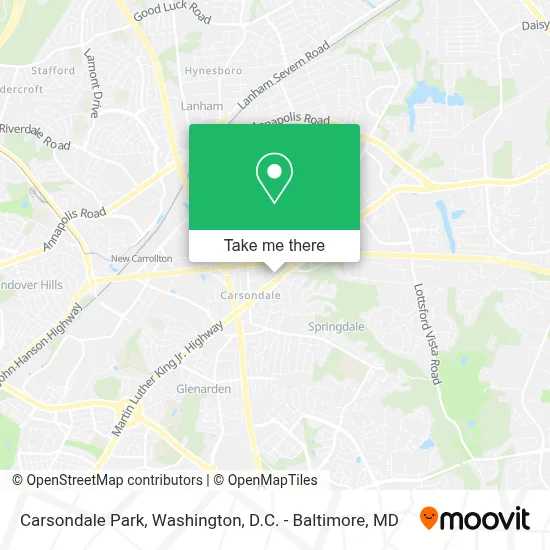 Carsondale Park map
