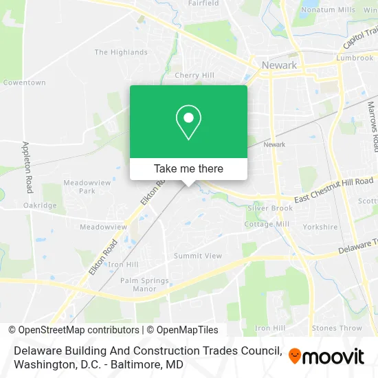 Delaware Building And Construction Trades Council map