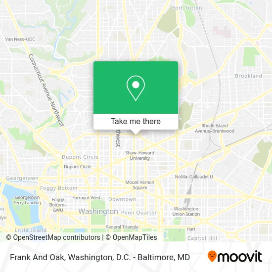 Frank And Oak map