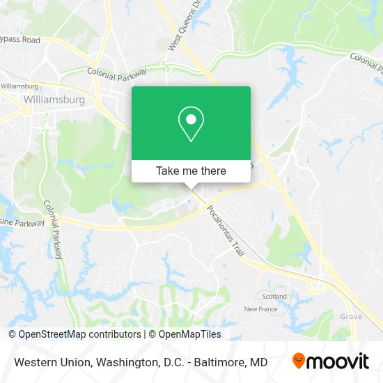 Western Union map
