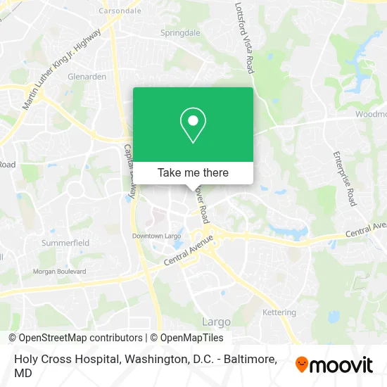 Holy Cross Hospital map
