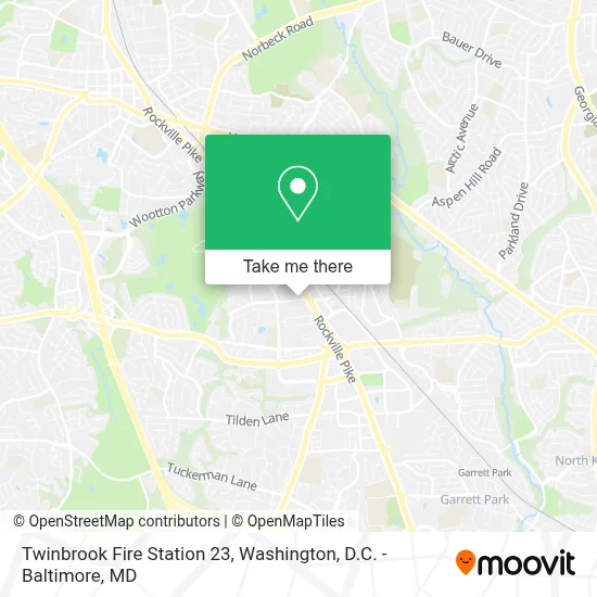 Twinbrook Fire Station 23 map