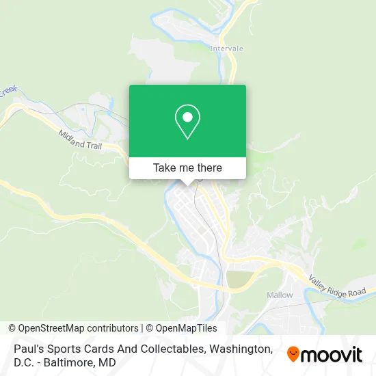 Paul's Sports Cards And Collectables map