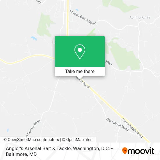 Angler's Arsenal Bait & Tackle map
