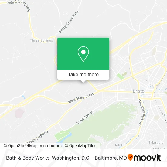 Bath & Body Works map