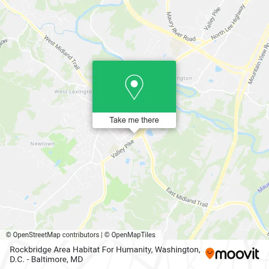 Rockbridge Area Habitat For Humanity map