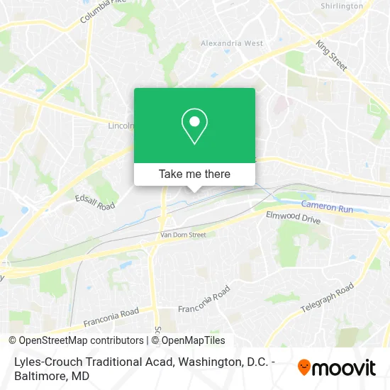 Lyles-Crouch Traditional Acad map