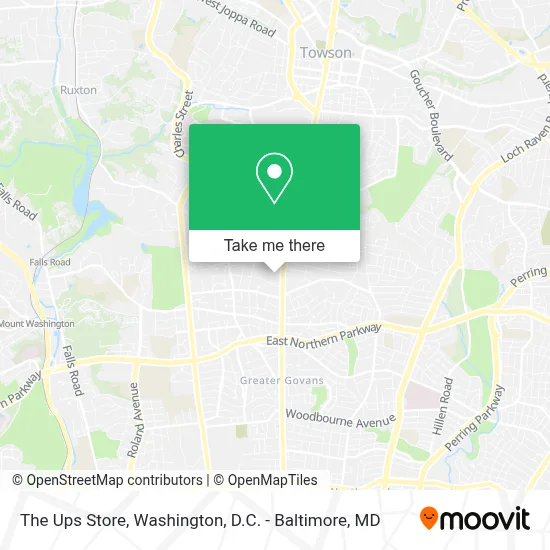 The Ups Store map