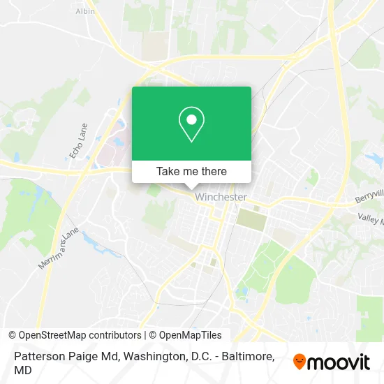 Patterson Paige Md map