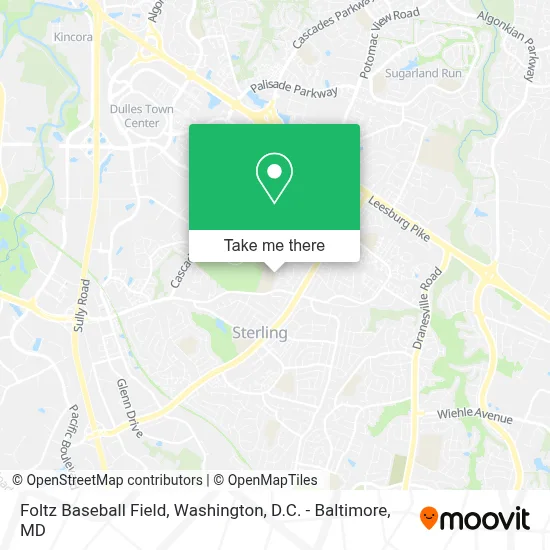 Foltz Baseball Field map