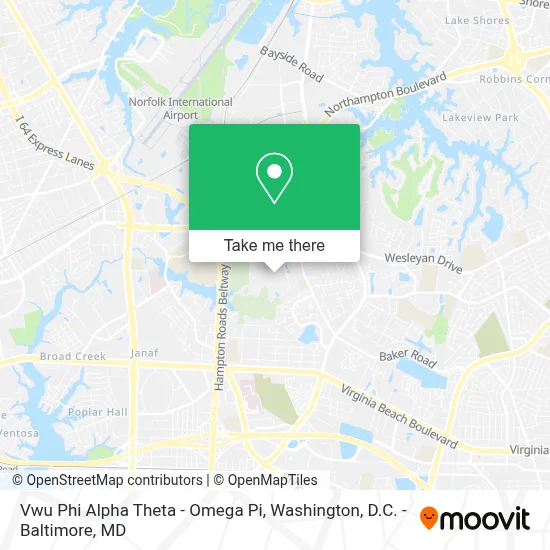 Vwu Phi Alpha Theta - Omega Pi map