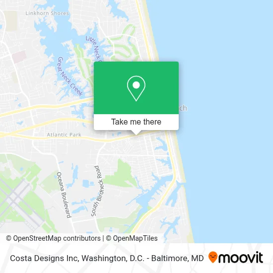 Costa Designs Inc map