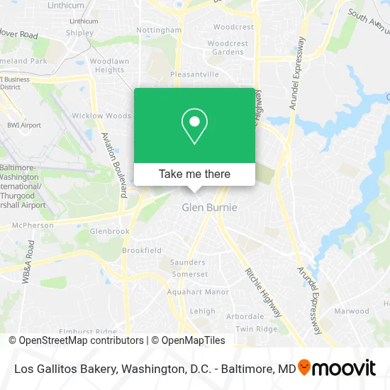 Los Gallitos Bakery map