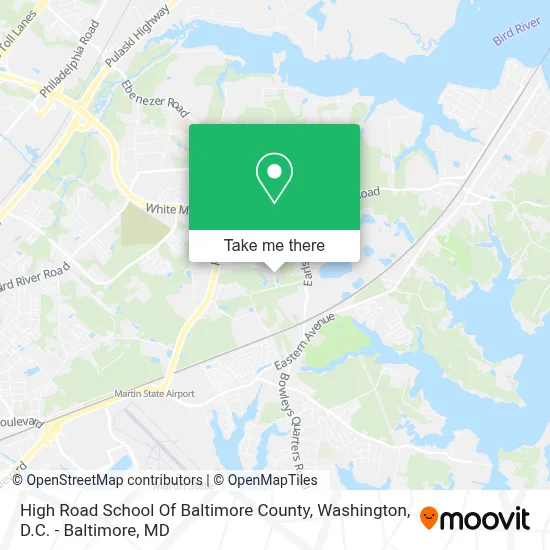 High Road School Of Baltimore County map