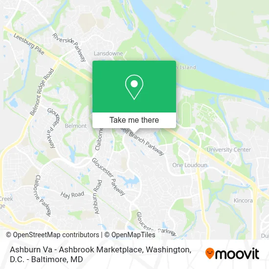 Ashburn Va - Ashbrook Marketplace map