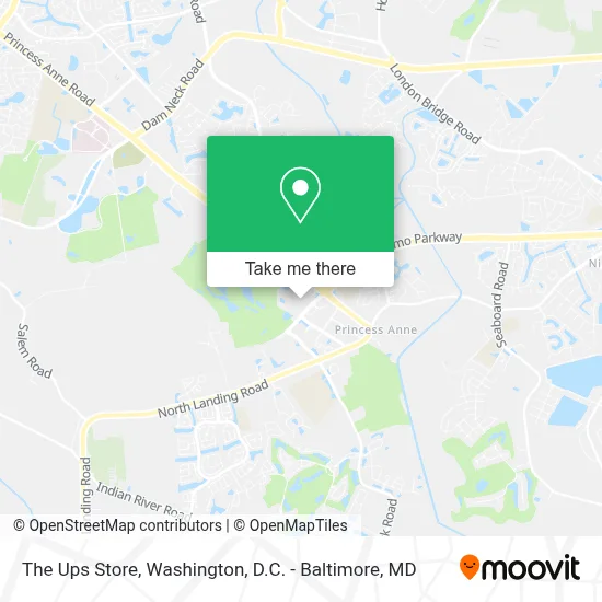 The Ups Store map