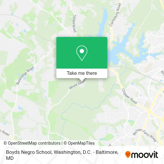 Boyds Negro School map