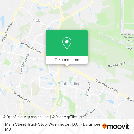 Main Street Truck Stop map