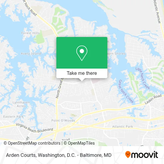 Arden Courts map