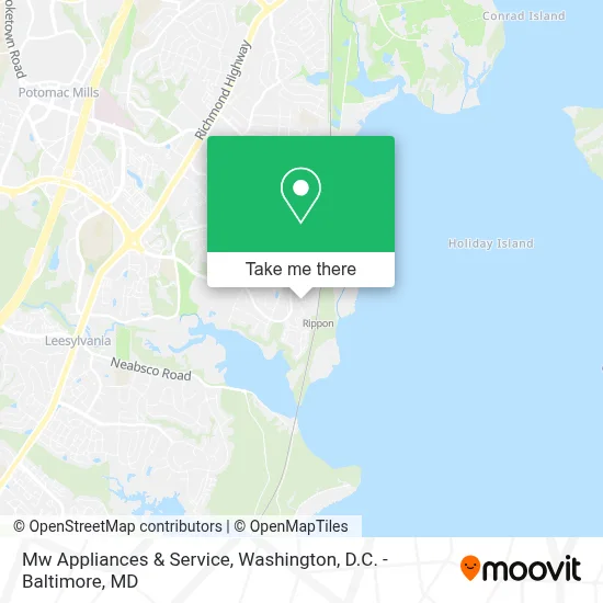 Mw Appliances & Service map