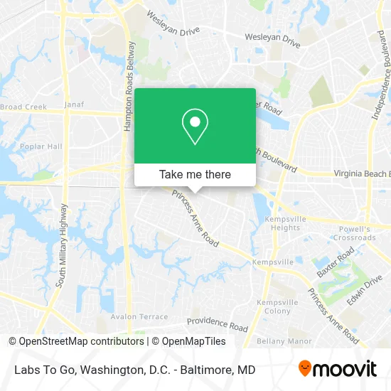 Labs To Go map