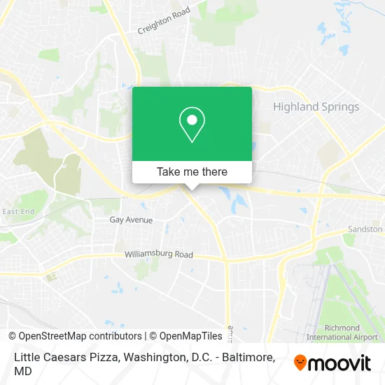 Little Caesars Pizza map