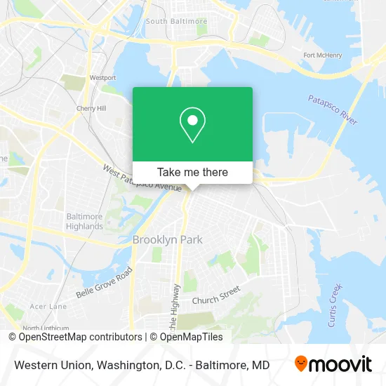 Western Union map