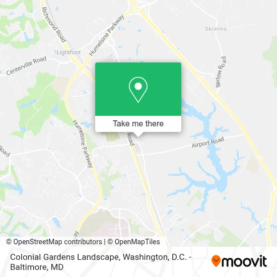 Colonial Gardens Landscape map