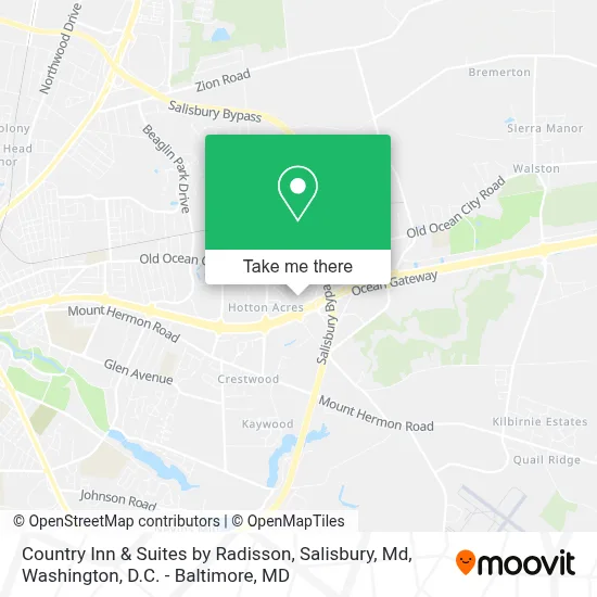 Country Inn & Suites by Radisson, Salisbury, Md map