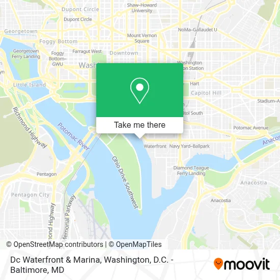 Dc Waterfront & Marina map