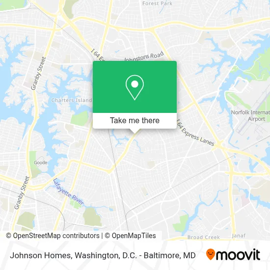 Johnson Homes map