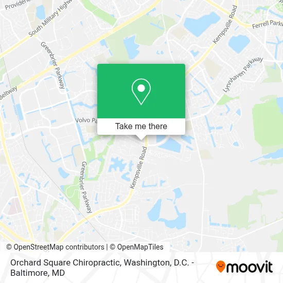 Orchard Square Chiropractic map