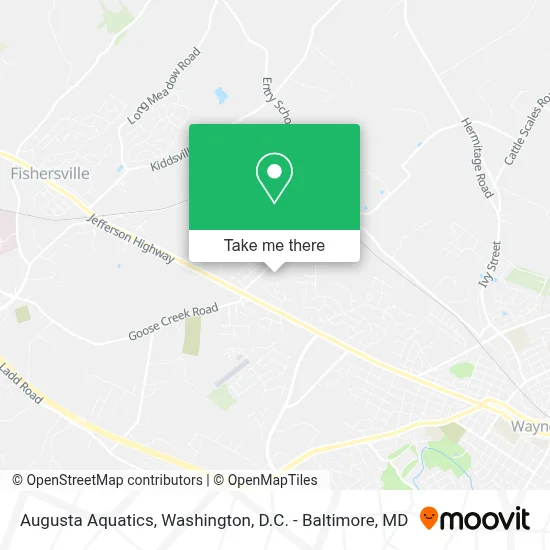 Augusta Aquatics map