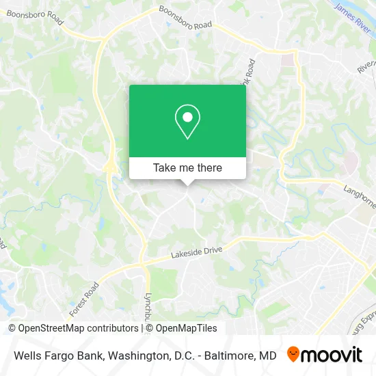 Wells Fargo Bank map