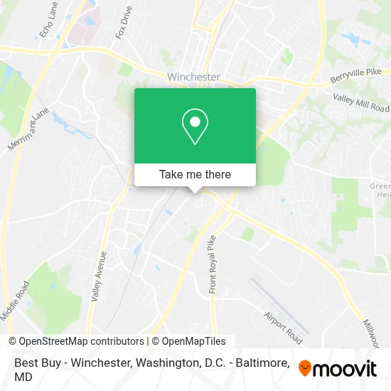 Best Buy - Winchester map