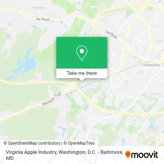 Virginia Apple Industry map