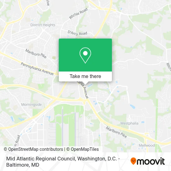 Mid Atlantic Regional Council map
