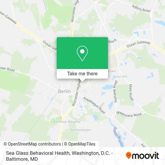 Sea Glass Behavioral Health map