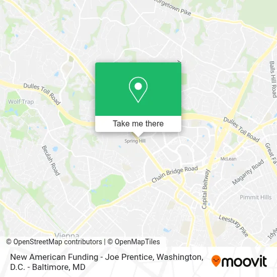 New American Funding - Joe Prentice map