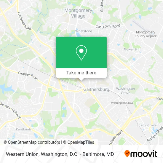 Western Union map